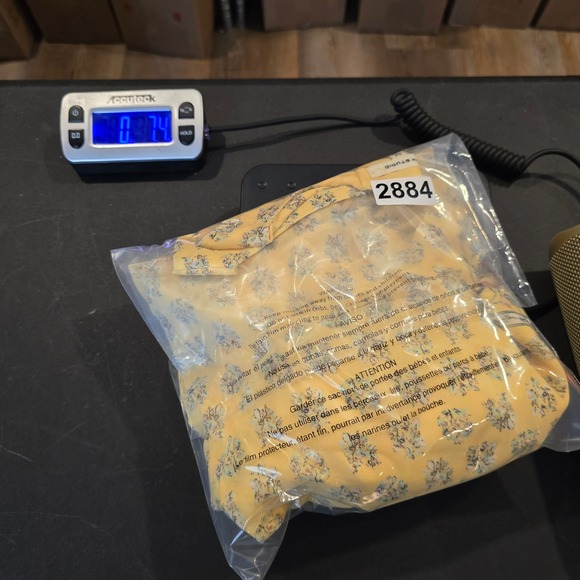 Max Studio Yellow Floral Ruffle Hem Sleeveless Shift Dress Womens Size Medium - Picture 9 of 9